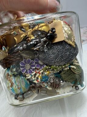 Large Vintage Jewelry Jar Ready to wear